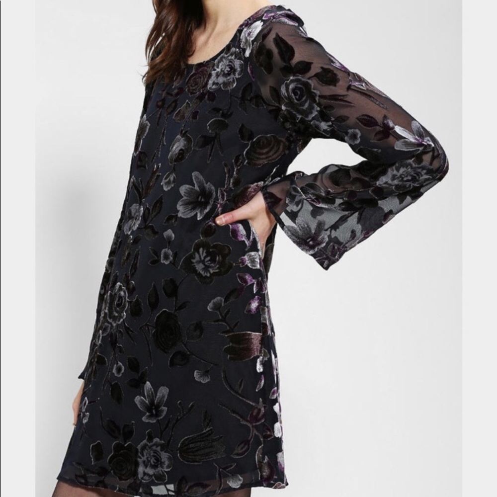 Staring at Stars Velvet Dress- Urban Outfitters